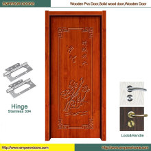 Puerta de madera anhelada Puerta de madera principal Proveedor de puerta de madera